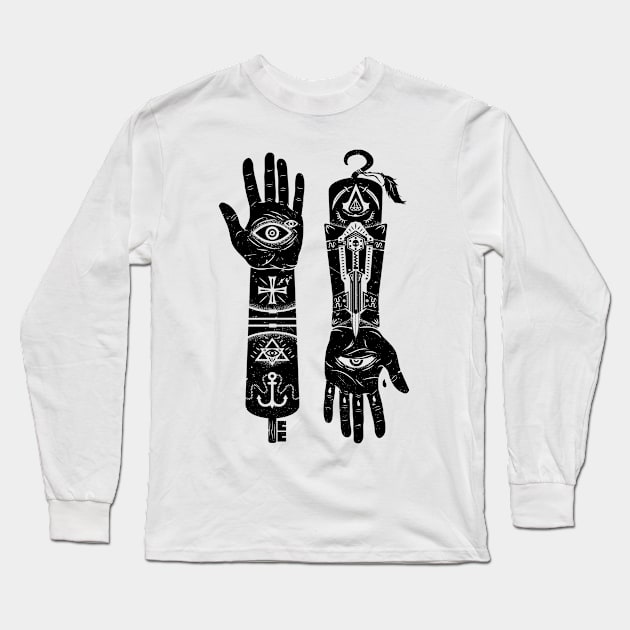 Hands of Fate Long Sleeve T-Shirt by Narwen